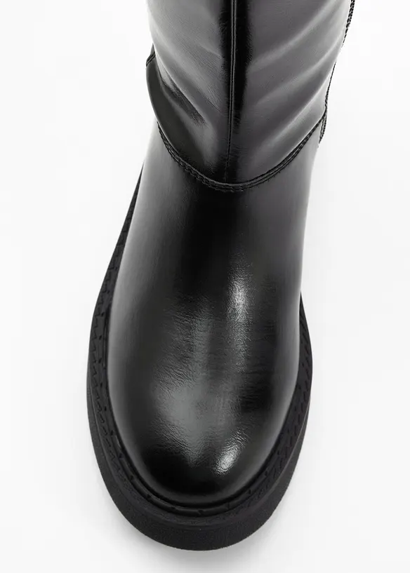 Weitschaftstiefel in schwarz - bonprix