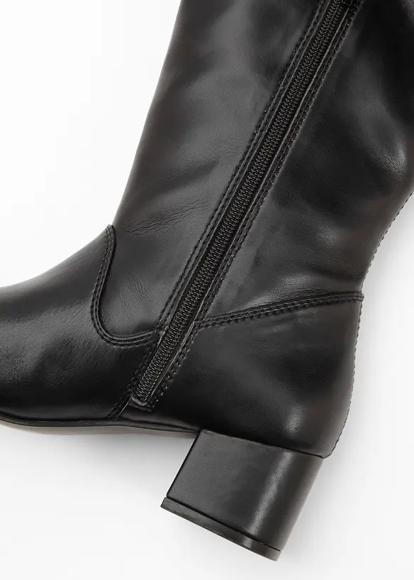 Weitschaftstiefel in schwarz - bonprix