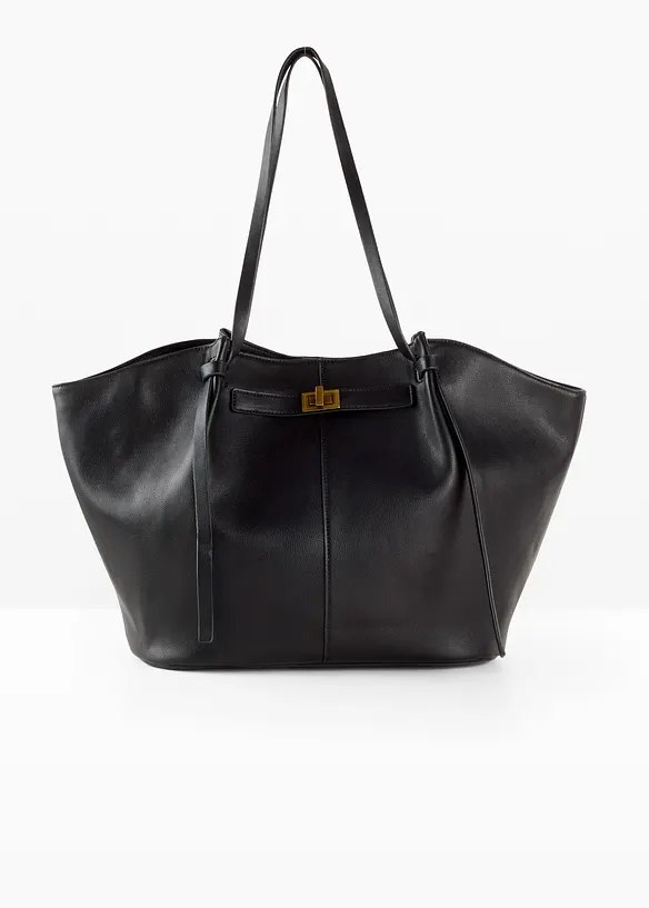 Shopper in schwarz von vorne - bonprix