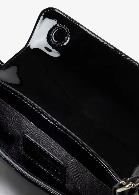Lacktasche in schwarz geöffnet - bonprix