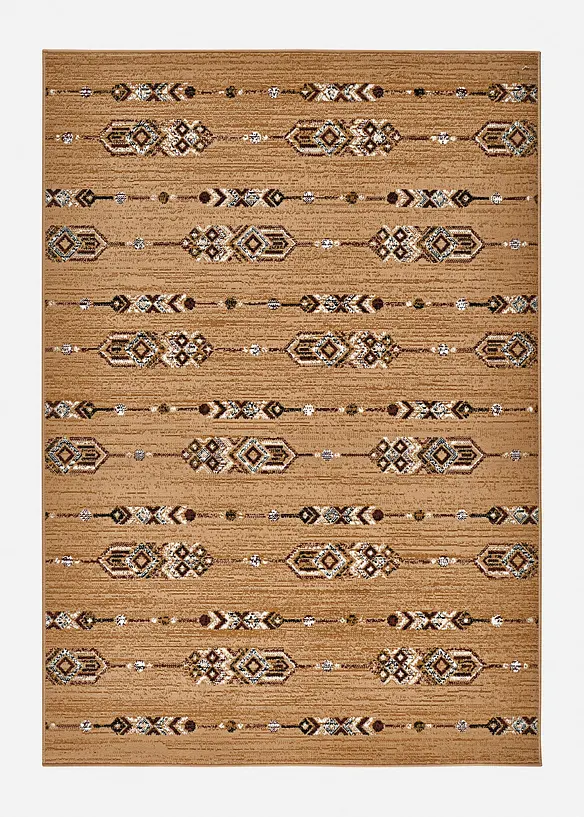 Teppich mit orientalischer Musterung in braun von vorne - bonprix Teppich mit orientalischer Musterung in braun von vorne - bonprix