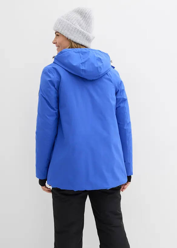 wasserdichte Ski Funktions-Jacke in blau von hinten (im Anschnitt) - bonprix