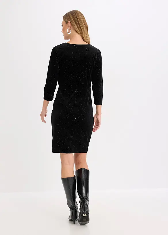 Minikleid in schwarz von hinten (Totalaufnahme) - bonprix Minikleid in schwarz von hinten (Totalaufnahme) - bonprix