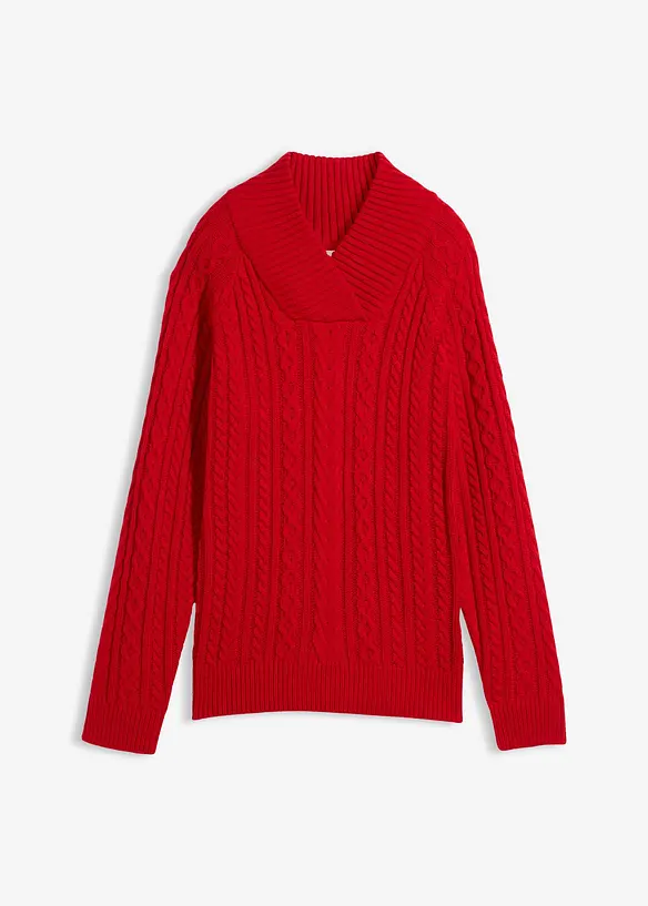 Pullover in rot von vorne - bonprix Pullover in rot von vorne - bonprix
