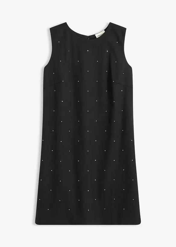 Etuikleid mit Glitzer in schwarz von vorne - bonprix Etuikleid mit Glitzer in schwarz von vorne - bonprix