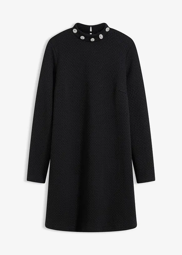 Minikleid in schwarz von vorne - bonprix Minikleid in schwarz von vorne - bonprix
