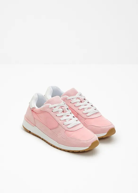 Sneaker im Retrolook in rosa - bonprix