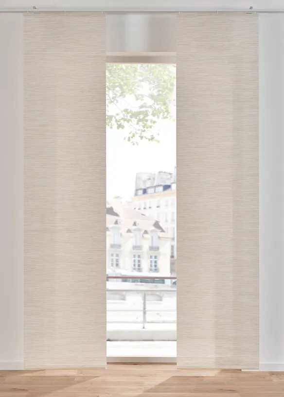 Schiebegardine in Bambus Optik (1er Pack) in beige - bonprix