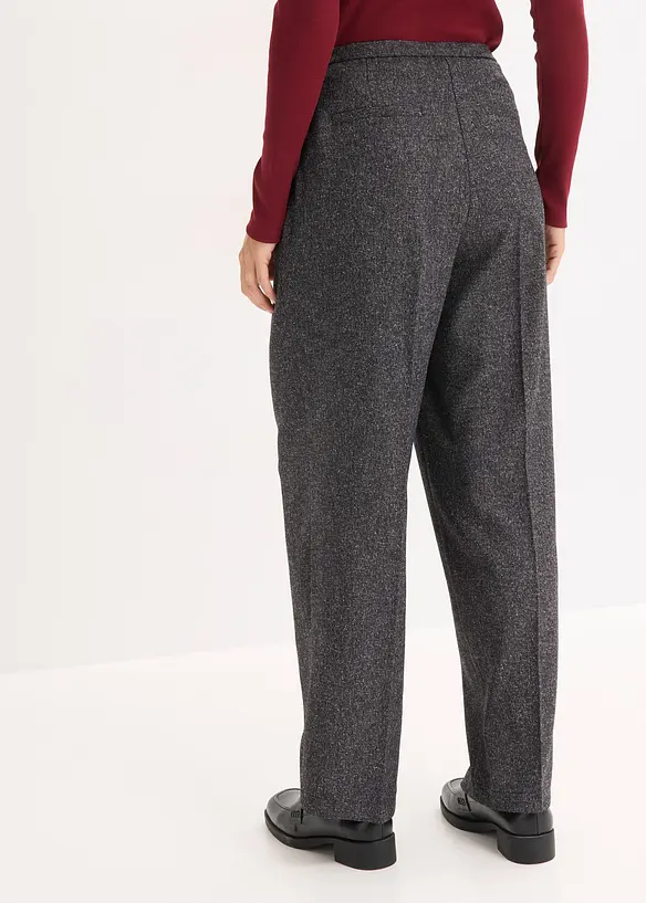 Marlenehose aus softem Viskose-Mix in grau von hinten - bonprix Marlenehose aus softem Viskose-Mix in grau von hinten - bonprix