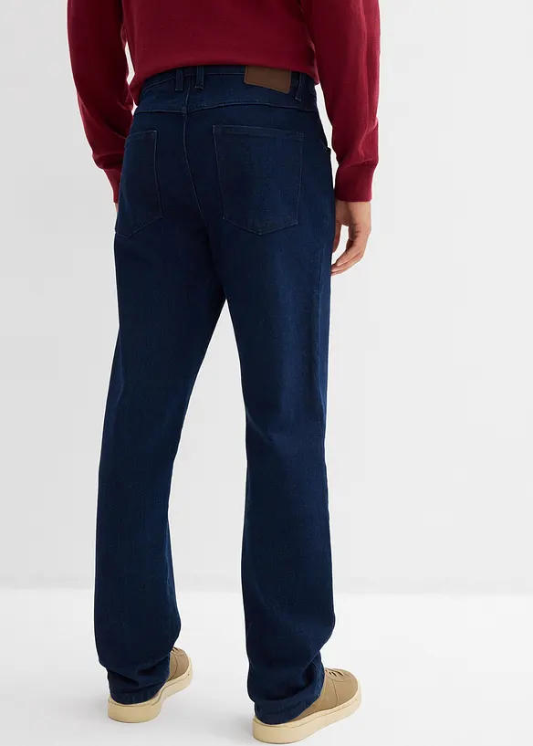 Classic-Fit-Jeans, Straight in blau von hinten - bonprix