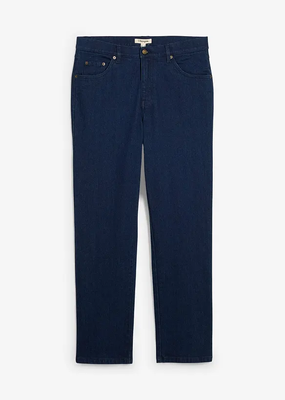 Classic-Fit-Jeans, Straight in blau von vorne - bonprix