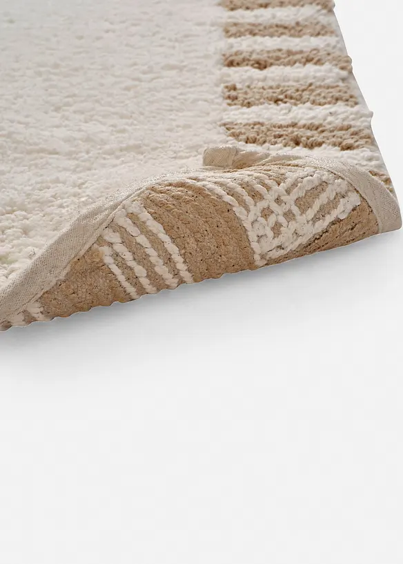 Badematte mit minimalistischem Design in beige Detailaufnahme vom Material - bonprix Badematte mit minimalistischem Design in beige Detailaufnahme vom Material - bonprix