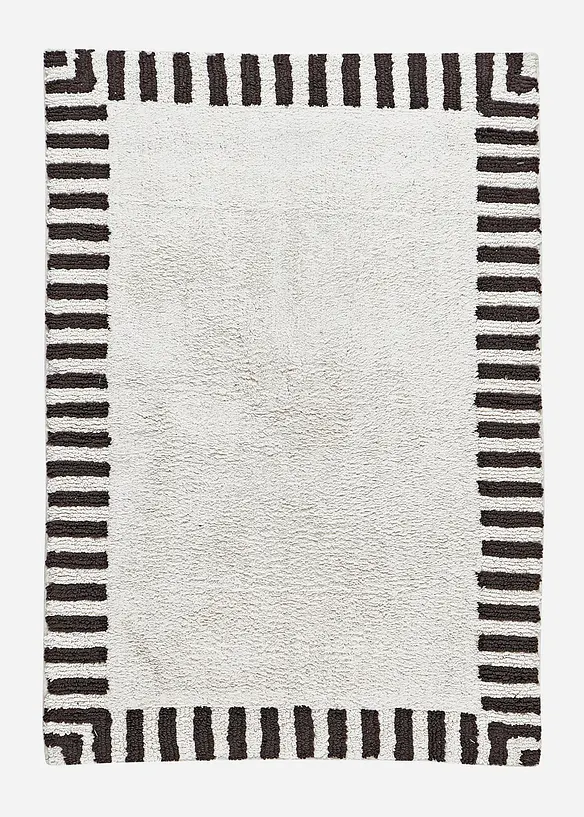 Badematte mit minimalistischem Design in schwarz - bonprix Badematte mit minimalistischem Design in schwarz - bonprix