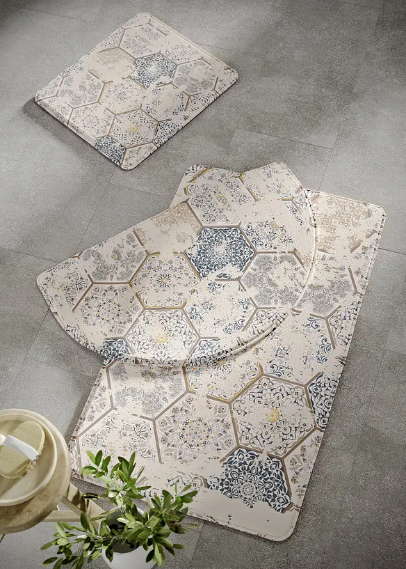 Badematte mit Memory Schaum in beige - bonprix