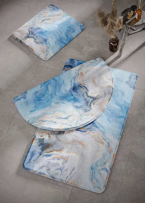 Badematte mit Memory Schaum in blau - bonprix