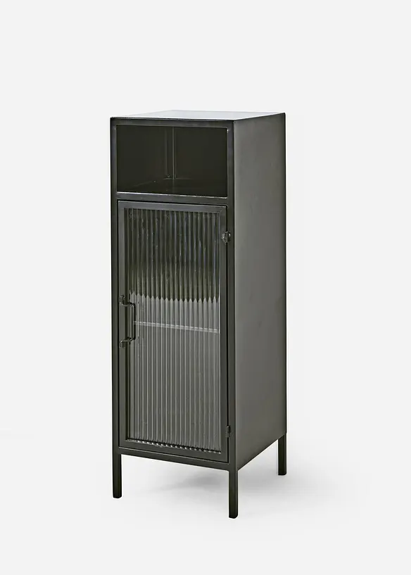Beistellschrank in schwarz von vorne - bonprix