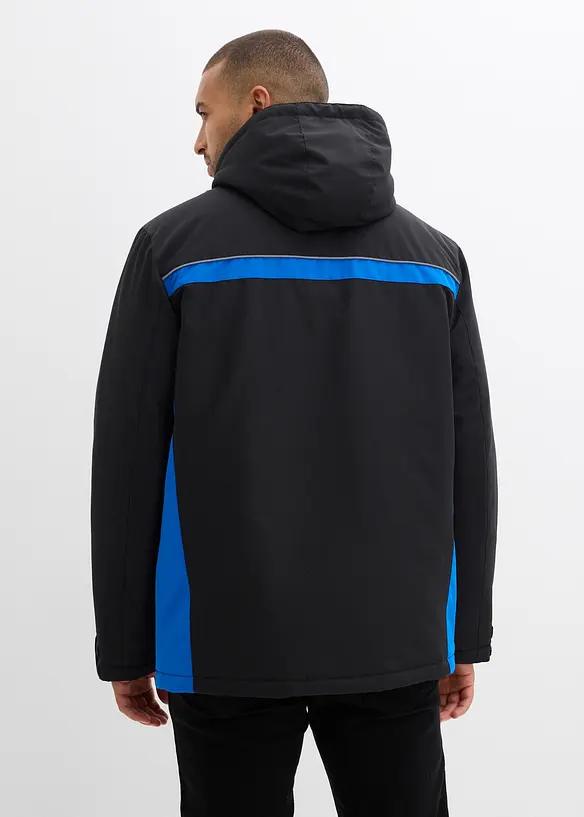 Wasserabweisende Funktions-Jacke in schwarz von hinten (im Anschnitt) - bonprix