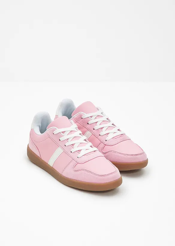 Sneaker im Retrolook in rosa - bonprix