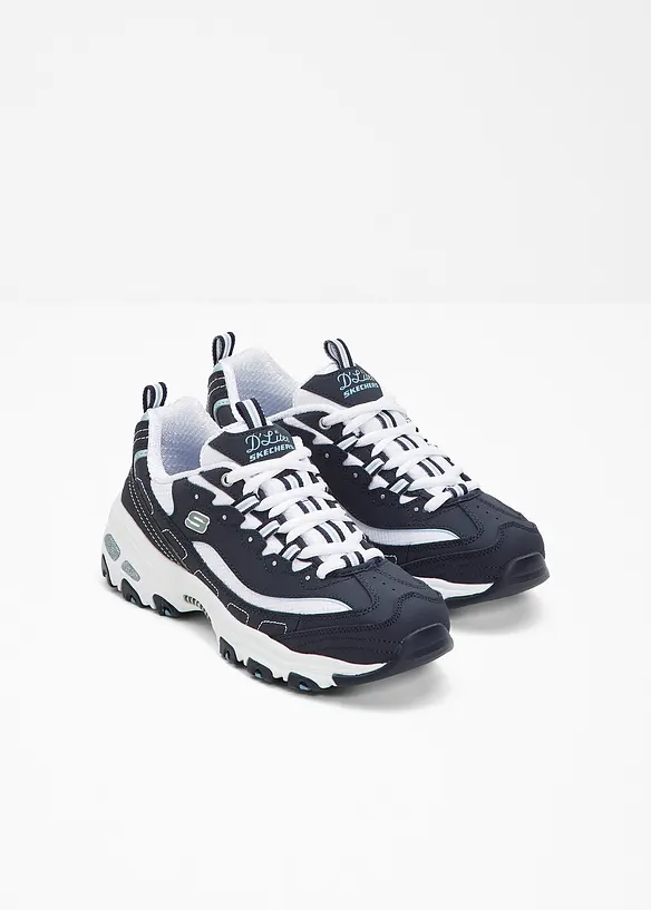Skechers Chunky Sneaker aus Leder in blau - Skechers
