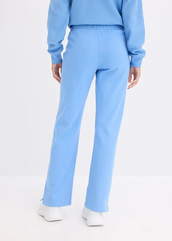 Sweathose aus reiner schwerer Baumwolle (2er-Pack ) in blau von hinten - bonprix