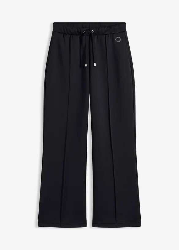 Sporthose mit Ziernähten in schwarz von vorne - bonprix