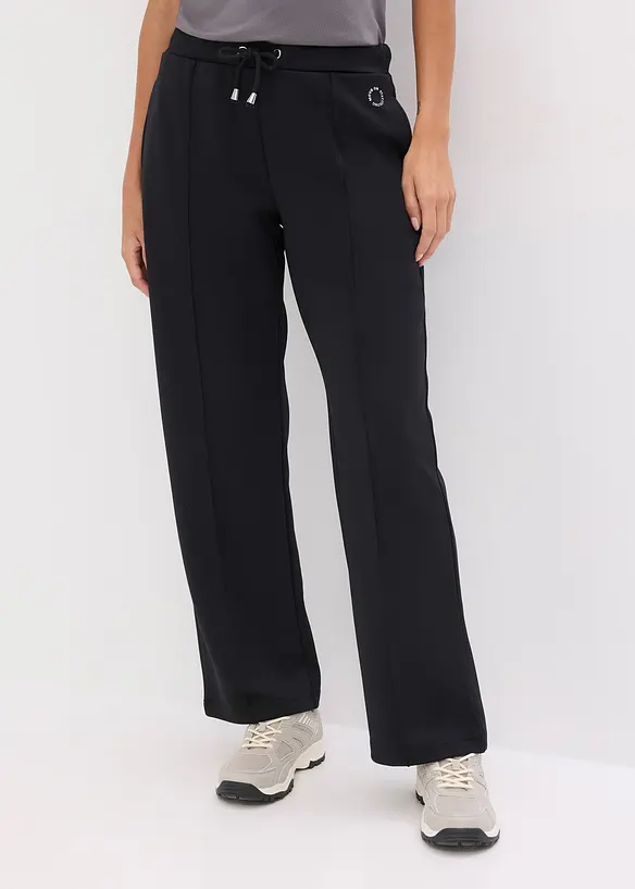 Sporthose mit Ziernähten in schwarz von vorne - bonprix