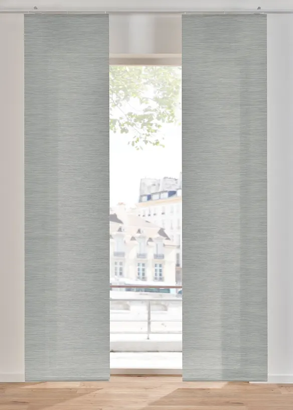 Schiebegardine in Bambus Optik (1er Pack) in grau - bonprix