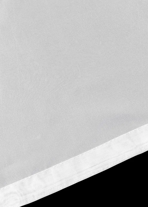 Faltrollo aus leichtem Voile in weiß (Detailaufnahme) - bonprix