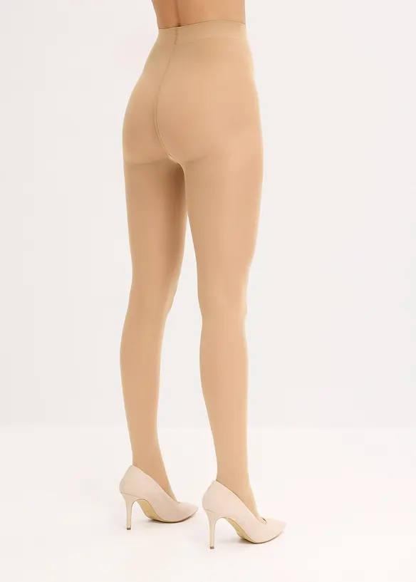 Feinstrumpfhose 40 DEN in beige von hinten - bonprix
