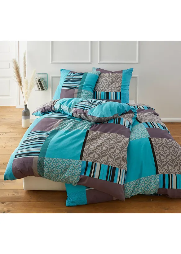 Jersey-Bettwäsche in blau (Ambiente) - bonprix