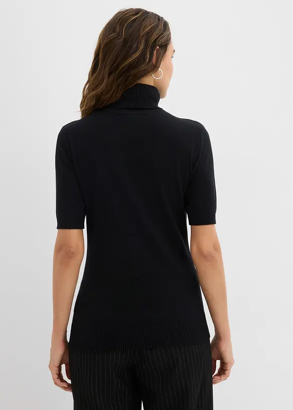 Pullover in schwarz von hinten (im Anschnitt) - bonprix