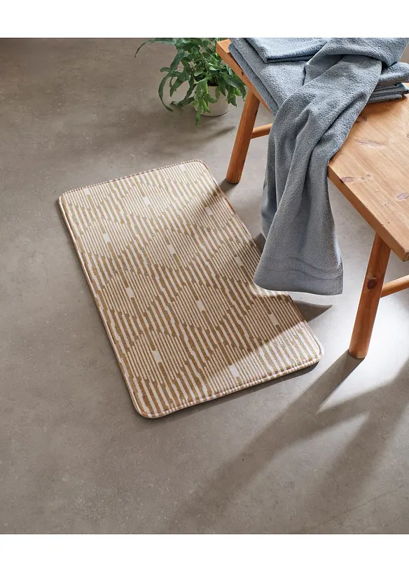 Badematte mit Memory Schaum in gelb (Ambiente) - bonprix