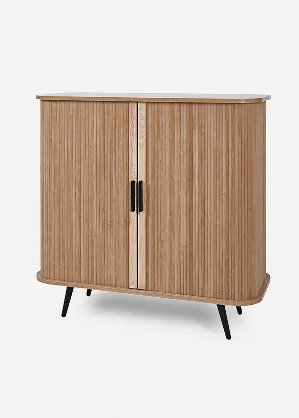 Kommode mit Schiebetüren in beige von vorne - bonprix