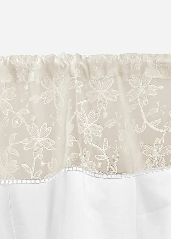 Scheibengardine aus Bio-Baumwolle in beige (Detailaufnahme) - bonprix