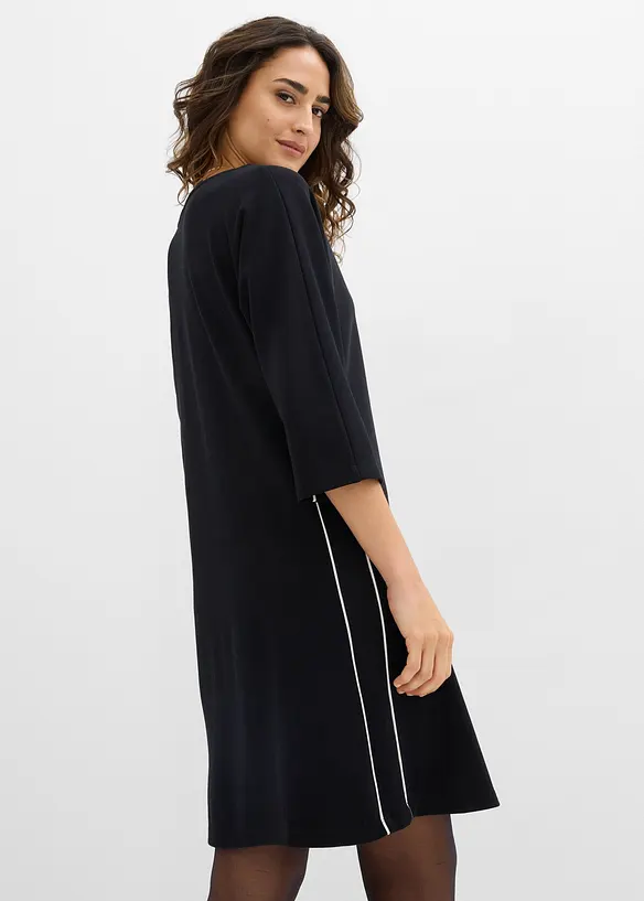 Shirtkleid aus schwerer Bio-Baumwolle in schwarz von hinten (Totalaufnahme) - bonprix Shirtkleid aus schwerer Bio-Baumwolle in schwarz von hinten (Totalaufnahme) - bonprix