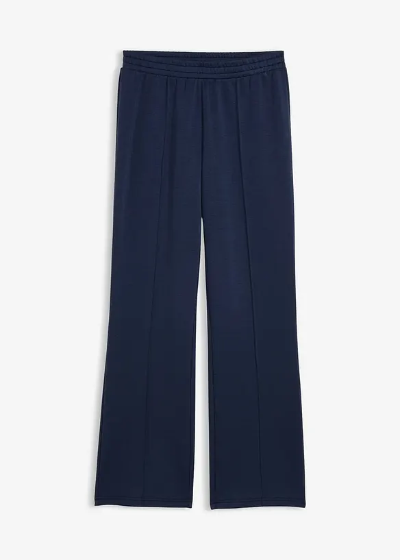 Scuba-Sweathose aus softem Viskose-Mix in blau von vorne - bonprix Scuba-Sweathose aus softem Viskose-Mix in blau von vorne - bonprix