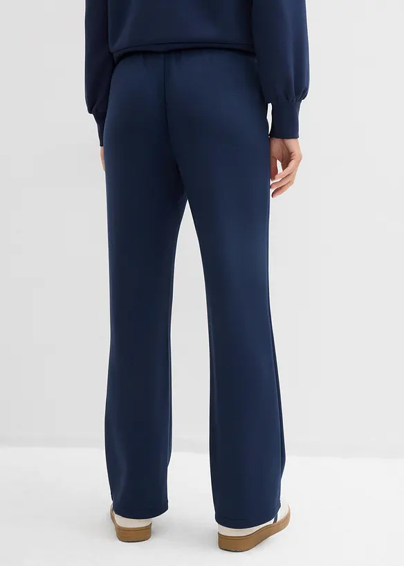 Scuba-Sweathose aus softem Viskose-Mix in blau von hinten - bonprix Scuba-Sweathose aus softem Viskose-Mix in blau von hinten - bonprix