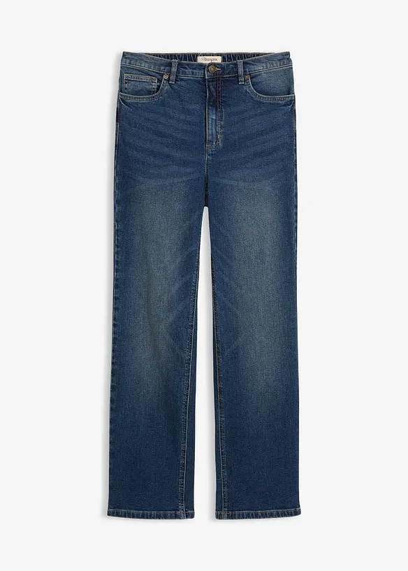 Loose Straight-Jeans High Waist in blau von vorne - bonprix Loose Straight-Jeans High Waist in blau von vorne - bonprix