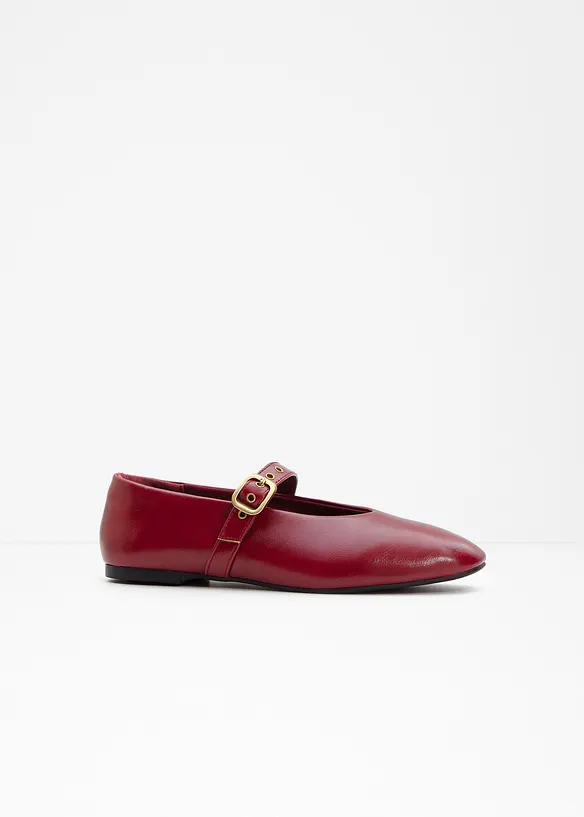Mary-Janes mit Ösen in rot - bonprix