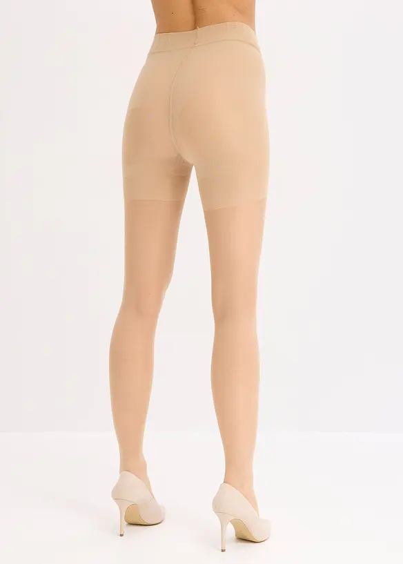 Shape-Feinstrumpfhose 30 DEN in beige von hinten - bonprix