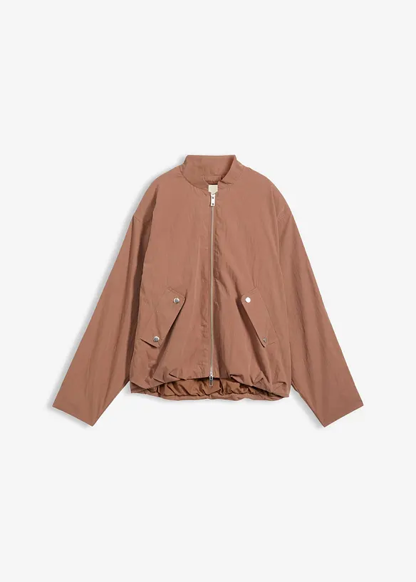 Soft-Blouson in braun von vorne - bonprix