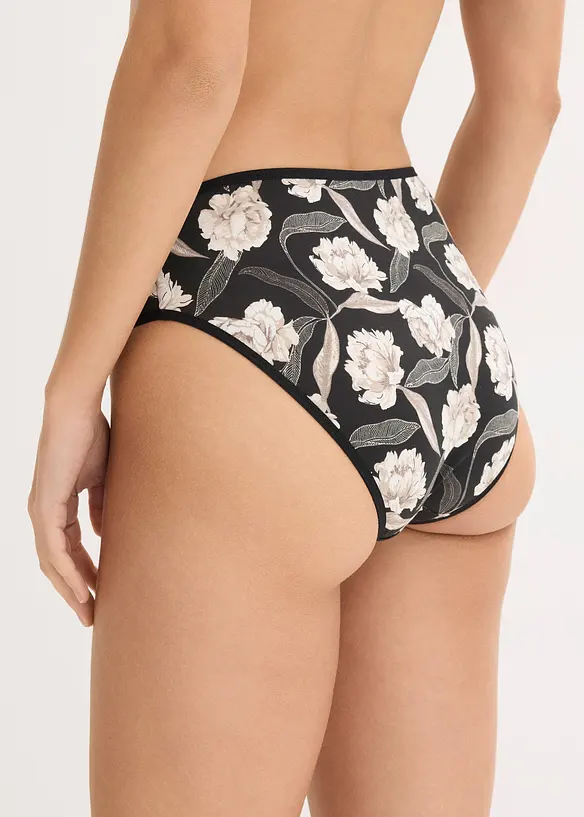 Maxi Slip mit weicher Baumwolle (4er Pack) in weiß von hinten - bonprix
