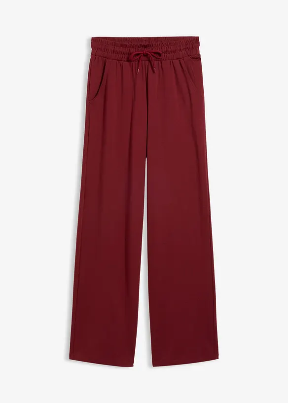 Jersey-Hose aus Interlock in rot von vorne - bonprix