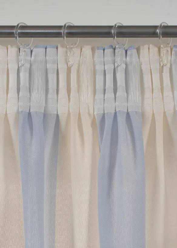 Vorhang mit recyceltem Polyester, auch in extra lang (1er Pack) in blau - bonprix