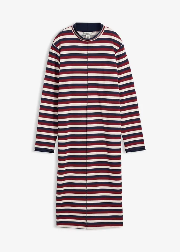 Sweatkleid in rot von vorne - bonprix