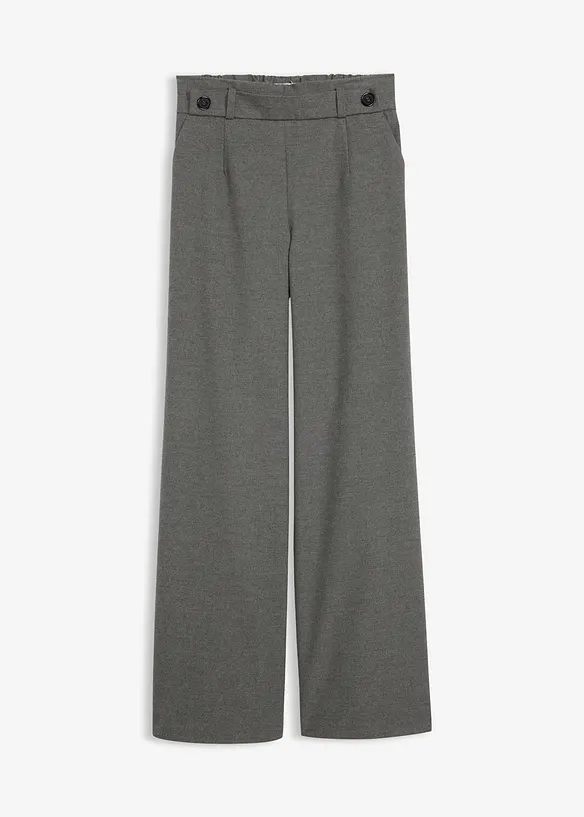 Hose aus Viskose-Mix in grau von vorne - bonprix