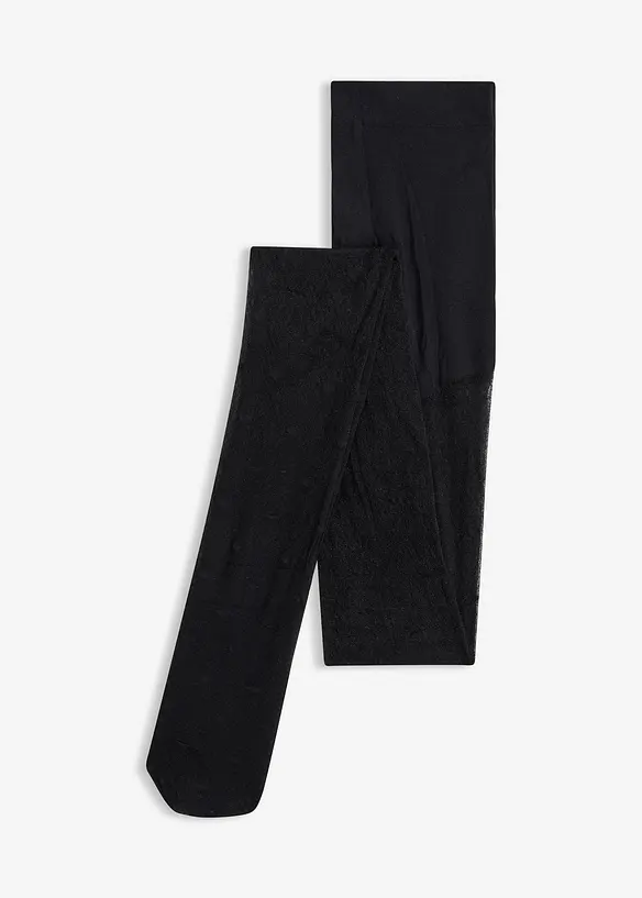 Feinstrumpfhose mit Komfortbund 20 DEN in schwarz von vorne - bonprix