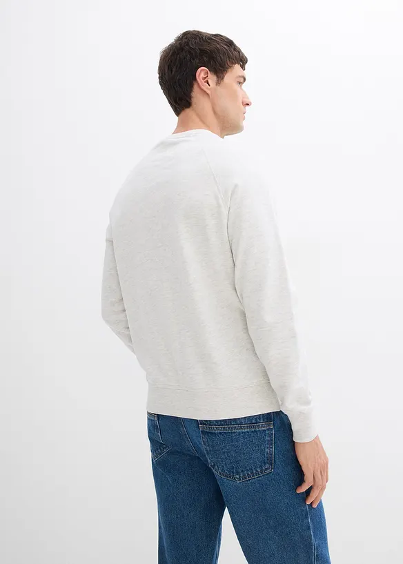 Sweatshirt (2er Pack) in blau von hinten (im Anschnitt) - bonprix