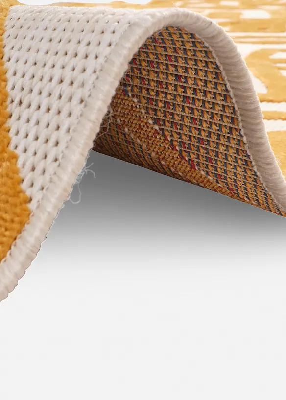 In- und Outdoor Teppich mit graphischer Musterung in gold (Detailaufnahme) - bonprix