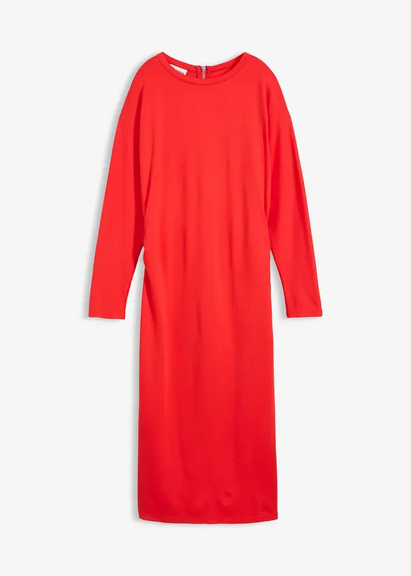 Midikleid aus bequemen Punto di Roma in rot von vorne - bonprix